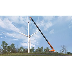 风力发电安装场景3d模型