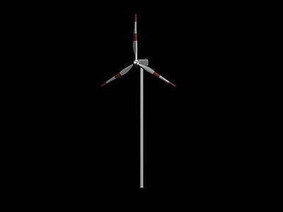 风力发电风车3d模型3d模型