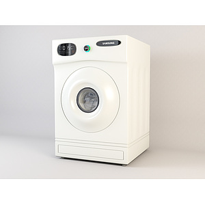家用电器全自动滚筒洗衣机3d模型