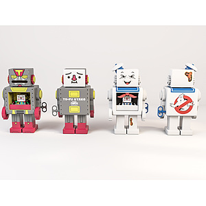 卡通机器人儿童玩具3d模型