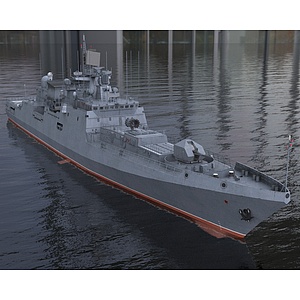 西安号驱逐舰型驱逐舰3d模型