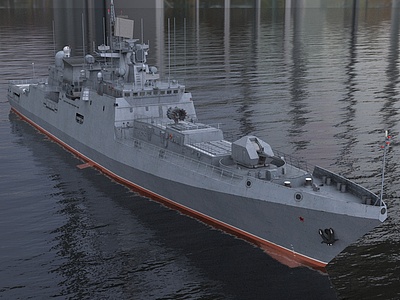 西安號驅逐艦型驅逐艦3d模型