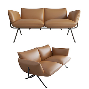 现代双人沙发3d模型