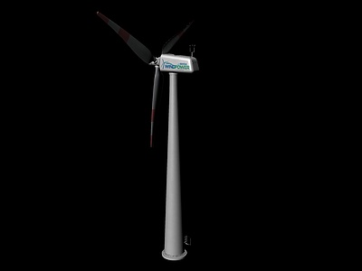 风力发电设备3d模型3d模型