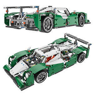 现代乐高赛车玩具3d模型