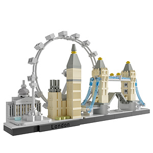 现代乐高城市系列玩具3d模型