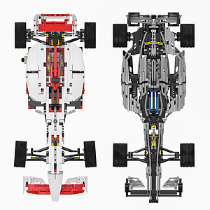 乐高F1赛车玩具组合3d模型