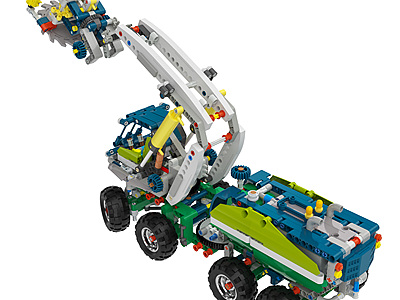 现代乐高伐木工程卡车模型3d模型