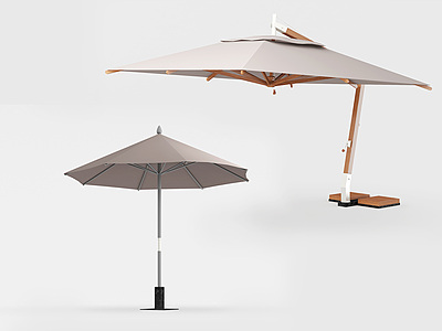 户外遮阳伞模型3d模型
