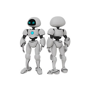 现代未来科幻智能机器人3d模型