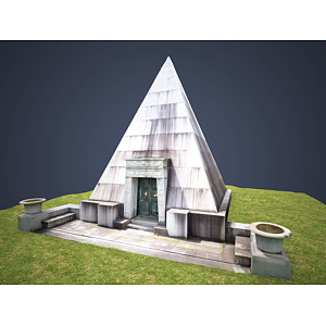 现代金字塔陵墓3d模型