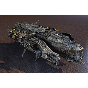 科幻宇宙战舰3d模型