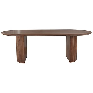 Table现代桃木餐桌3d模型