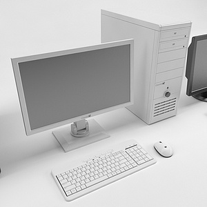 现代电子产品数码电脑3d模型
