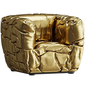 Sponge现代金色的沙发3d模型