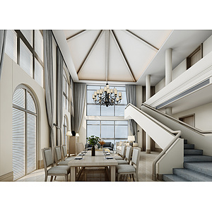 欧式客厅沙发组合转角沙发3d模型