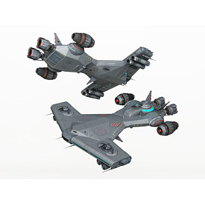 宇宙飞船宇宙战舰战斗机3d模型