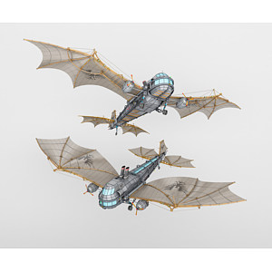 滑翔翼滑翔飞机3d模型
