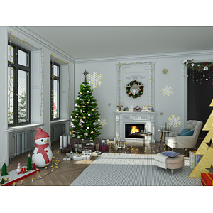 简欧圣诞树3d模型