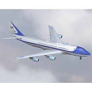 空军一号总统专机3d模型