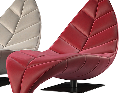3d现代叶子躺椅模型
