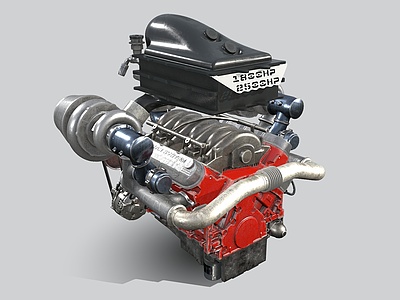 3d汽车引擎发动机汽车配件模型