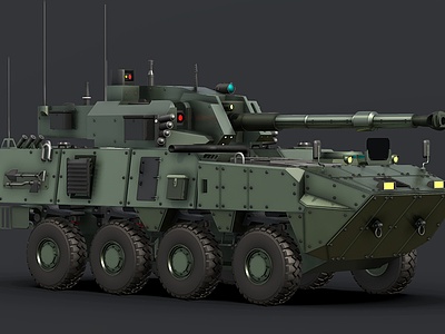 3d现代装甲车步战车模型