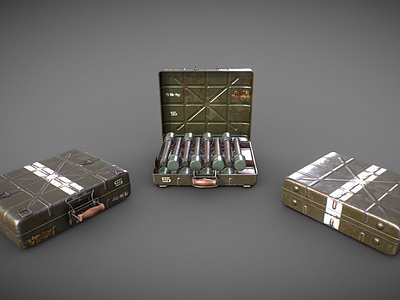 3d现代军用道具手雷手榴弹模型
