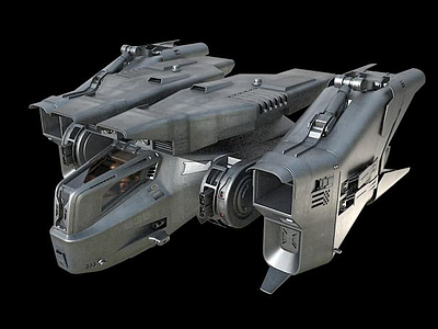 3D飞船战机模型3d模型