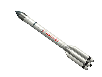 3d质子号<font class='myIsRed'>运载火箭</font>模型