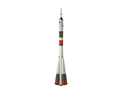 3d俄罗斯联盟号火箭模型