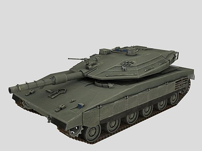3d以色列梅卡瓦坦克模型