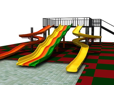 3d滑梯游乐设施模型