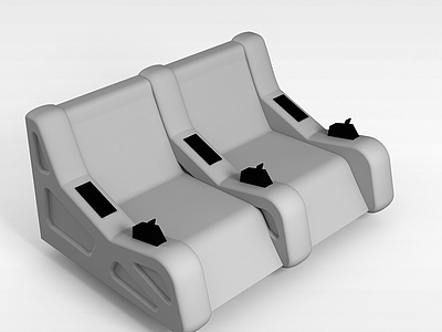 4D电影院椅子模型3d模型
