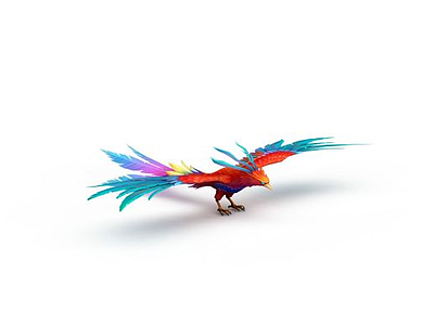 游戏飞禽模型3d模型