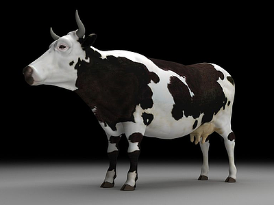 奶牛模型3d模型