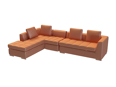 KTV休闲沙发模型3d模型