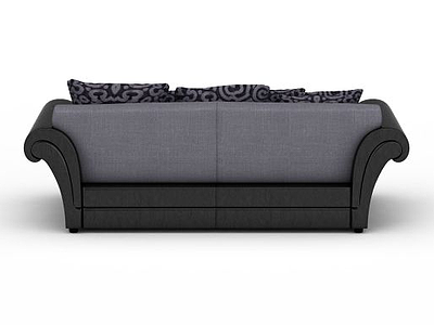 黑色沙发模型3d模型