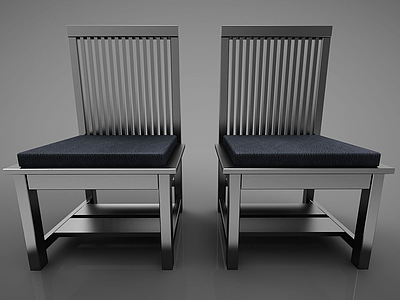 椅子组合模型