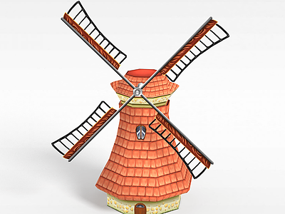 风车模型3d模型