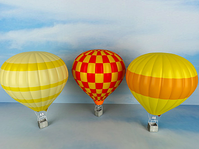 熱氣球模型3d模型