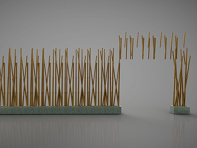 3d篱笆墙模型
