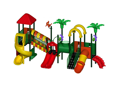 3d儿童游乐设施模型