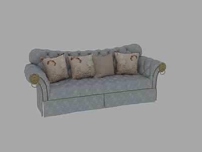 沙发欧式3d模型