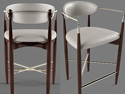 3d现代休闲设计感单椅模型