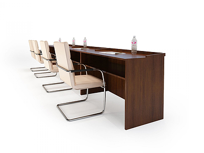 3d报告厅桌椅模型