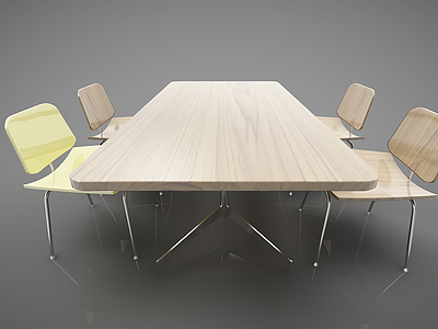 会议桌椅模型3d模型