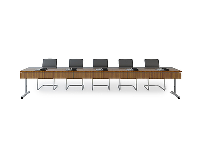 会议桌椅子组合模型3d模型