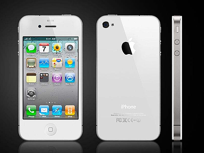 3d苹果白膜<font class='myIsRed'>手机</font>iPhone4模型