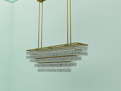 3d灯具水晶吊灯模型